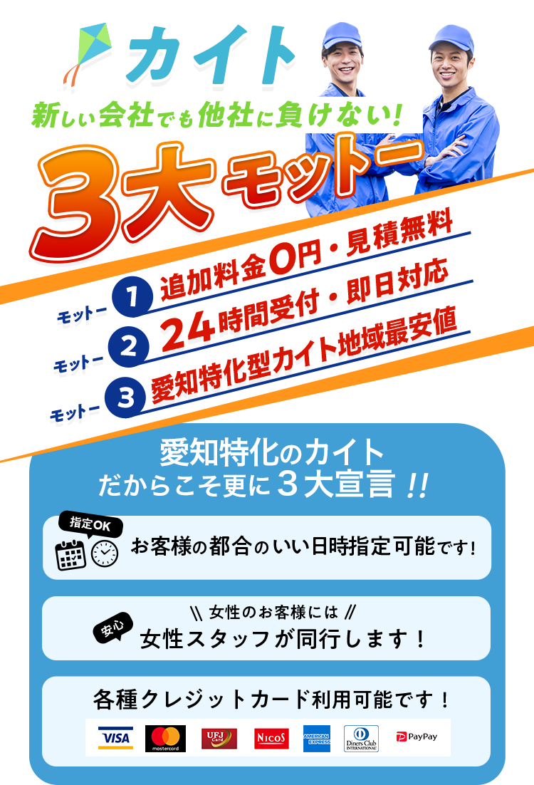 愛知特化のカイト 新しい会社でも他社に負けない